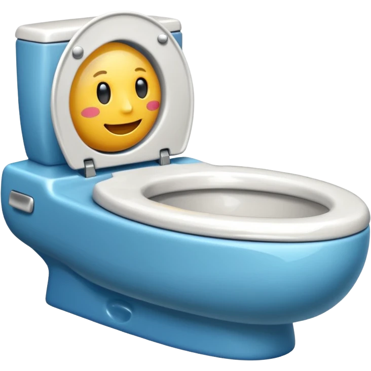 Car in a toilet  emoji