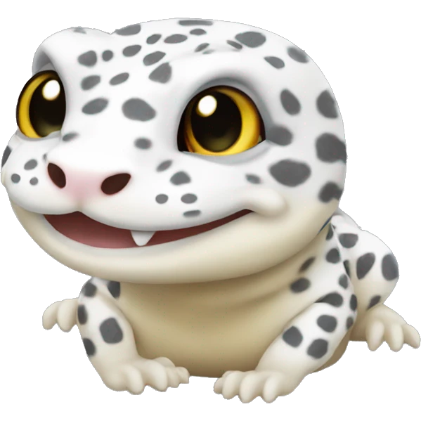 white leopard gecko  emoji