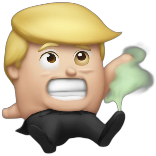 trump farting emoji