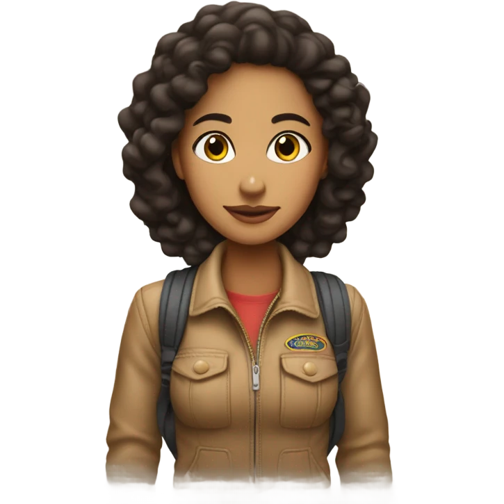 Lightskin Girl arriving in Texas on a flight emoji