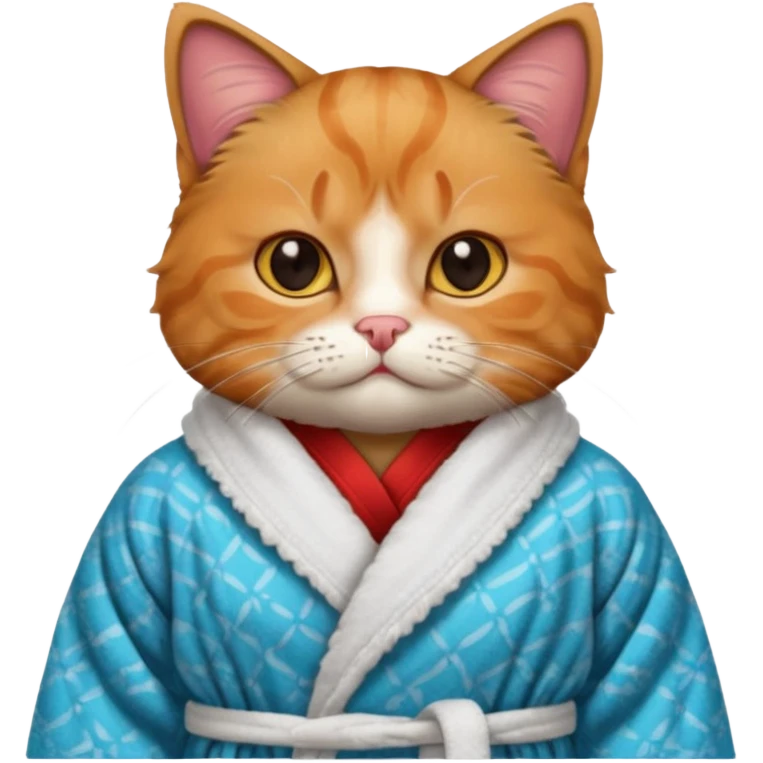 scottish cat with bathrope emoji