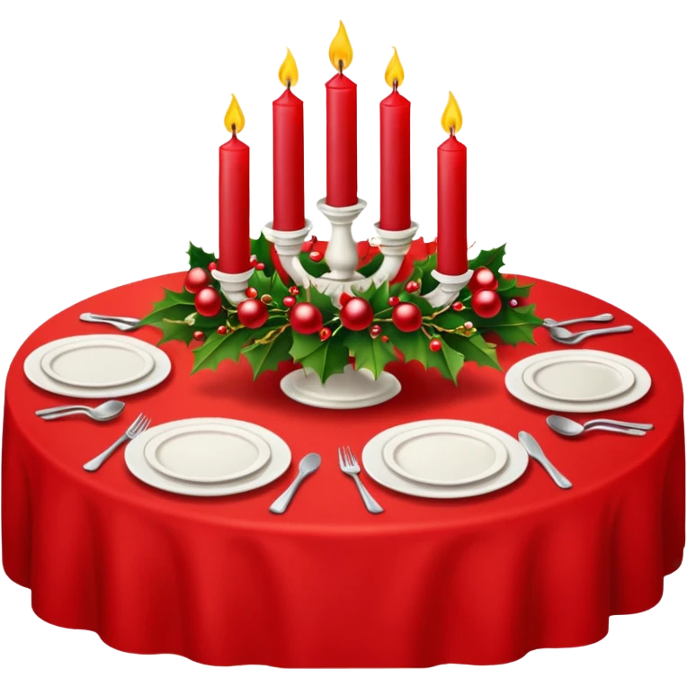 christmas table emoji