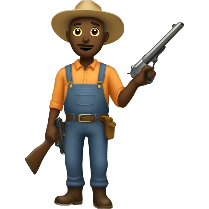 Farmer with gun emoji