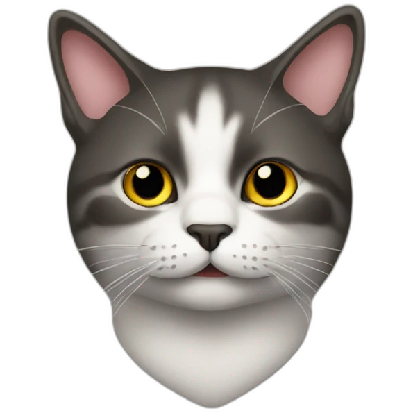 A cat with a moustache emoji