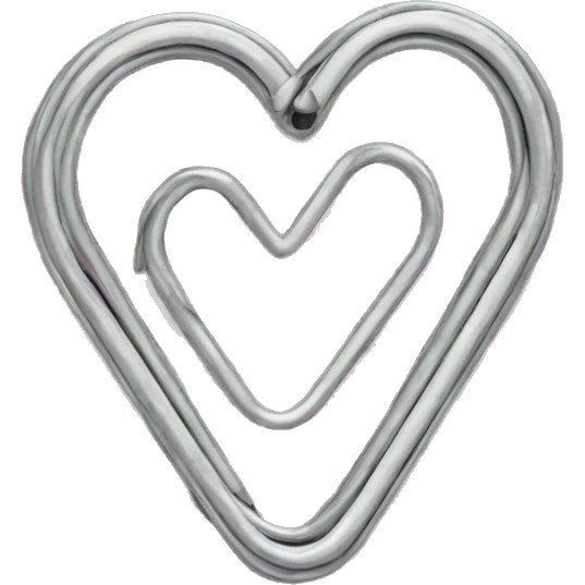 paper clip heart  emoji