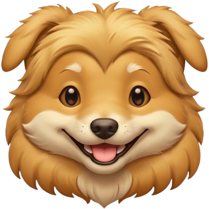Śmiejący się pies emoji
