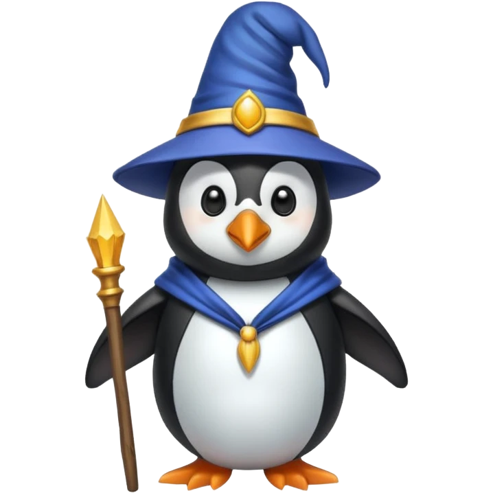Penguin Wizard emoji