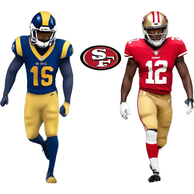 Rams versus 49ers emoji