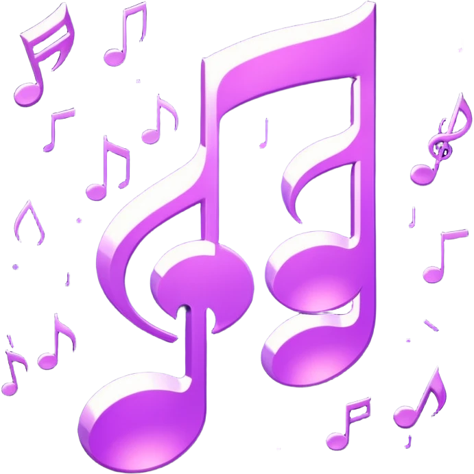 glitter music purple cyberpunk emoji