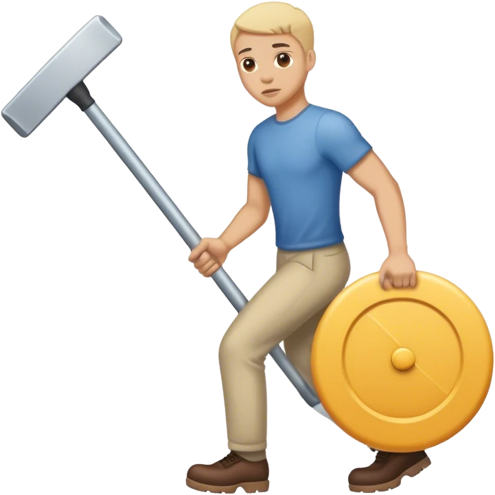 person that drags something emoji