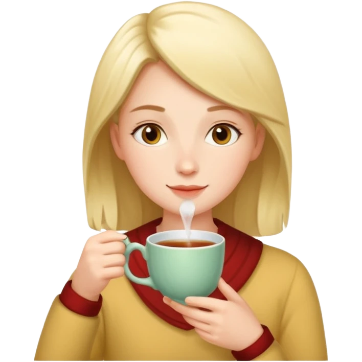 Tea drinking emoji