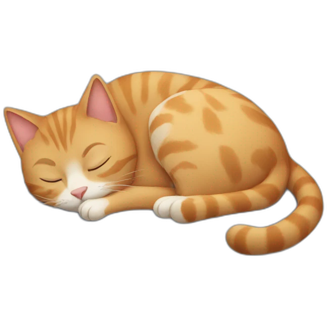 cat sleeping emoji