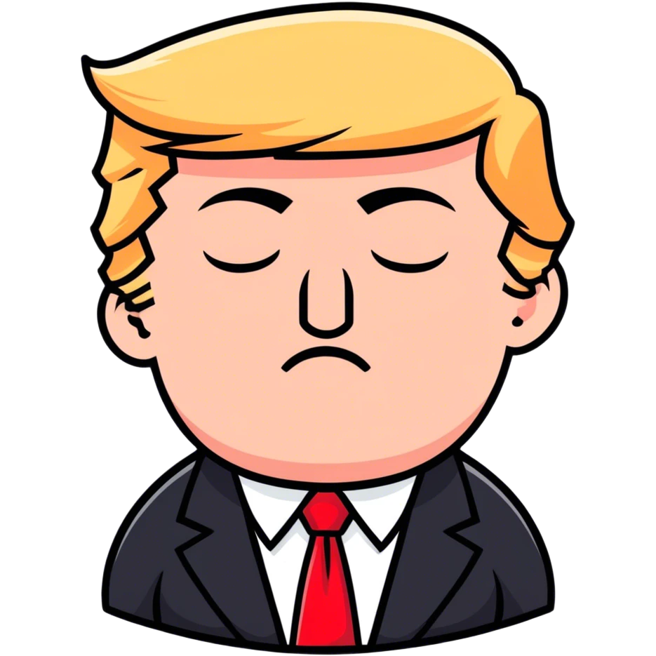Sleepy time Donald Trump emoji