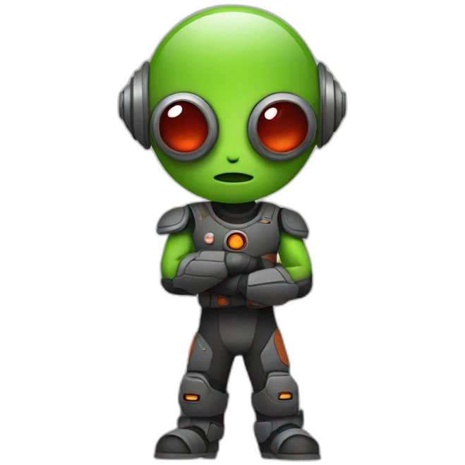 Martian in Power stance emoji