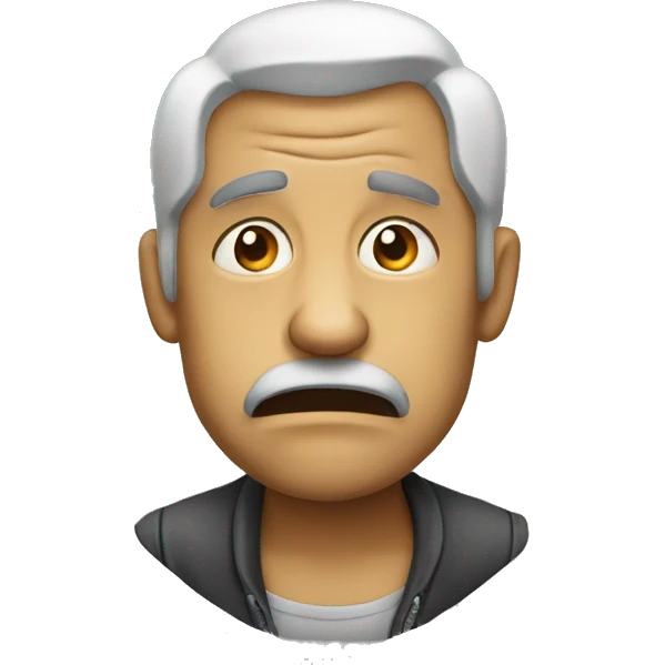 Extremely disbursed  emoji