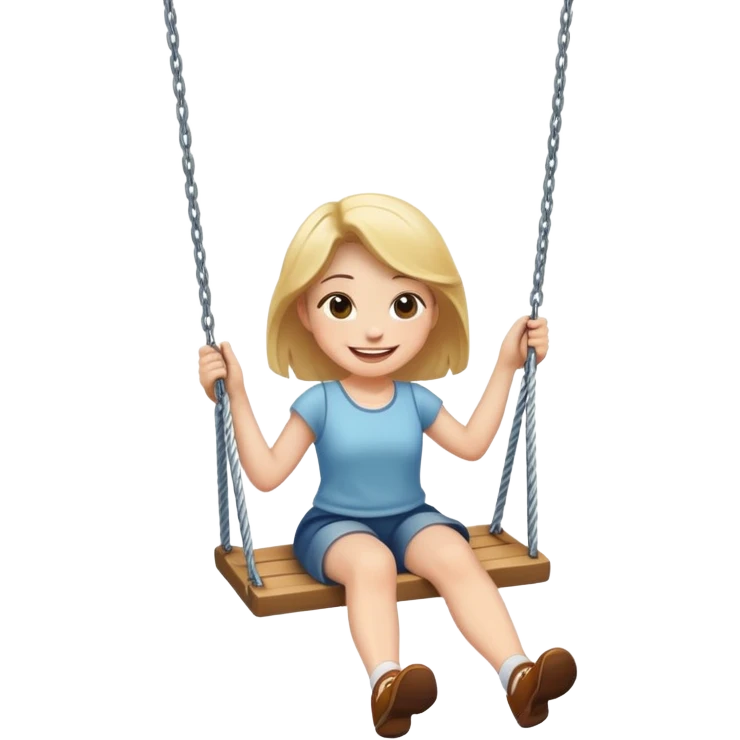person swinging on a swing emoji