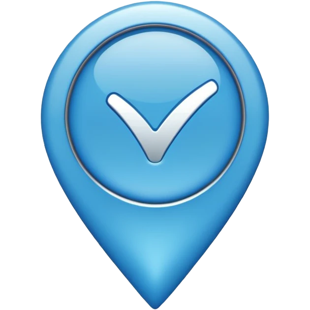 Blue tick mark emoji