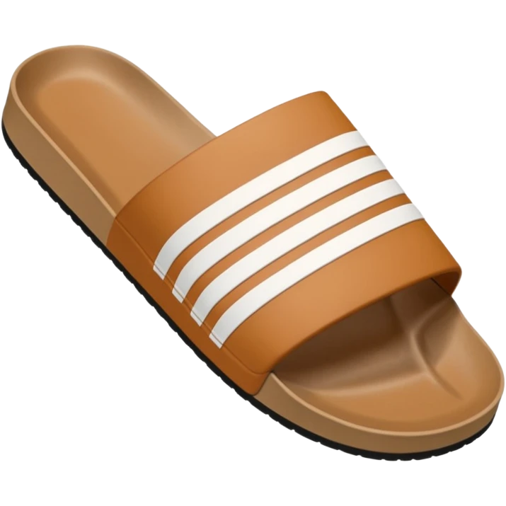 Eine hand die eine Adilette in der hand hat und gerade damit werfen will emoji