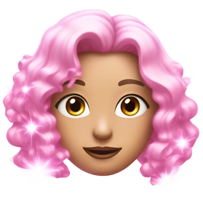Pink sparkles  emoji