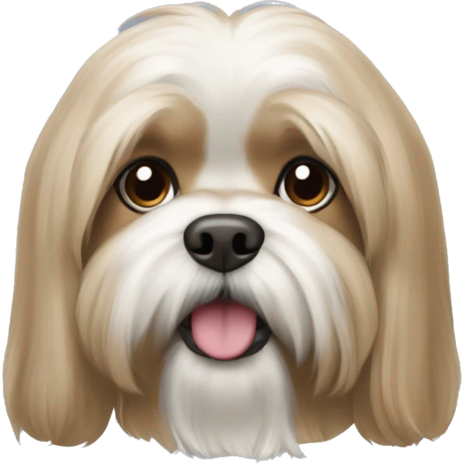 Light brown Lhasa apso emoji