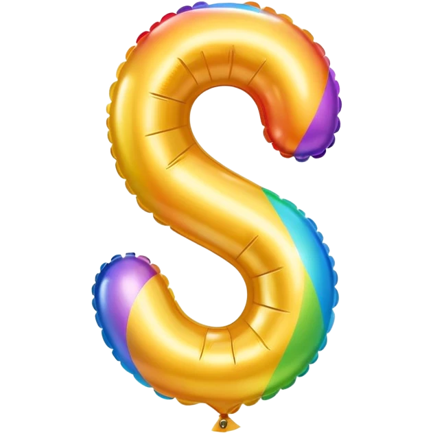 Number balloon emoji