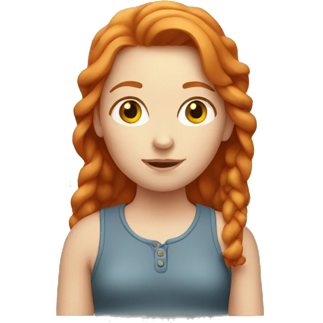 Ginger girl emoji