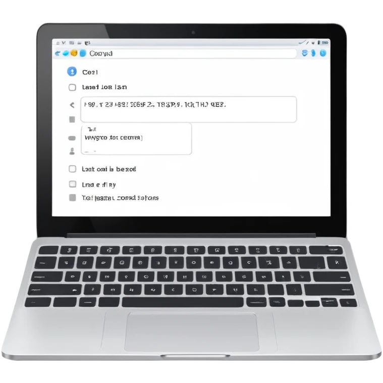 “laptop with a single line of code on the screen emoji