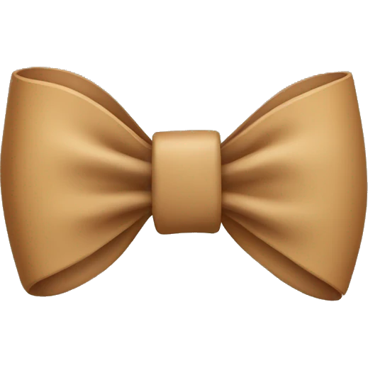 light brown bow  emoji