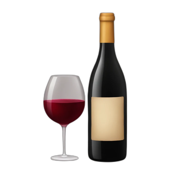 Bouteille de vin rouge emoji
