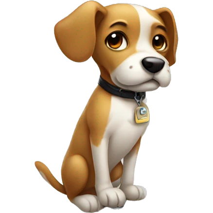 Dog on a pole  emoji