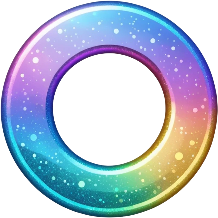 Glitter inner circle emoji