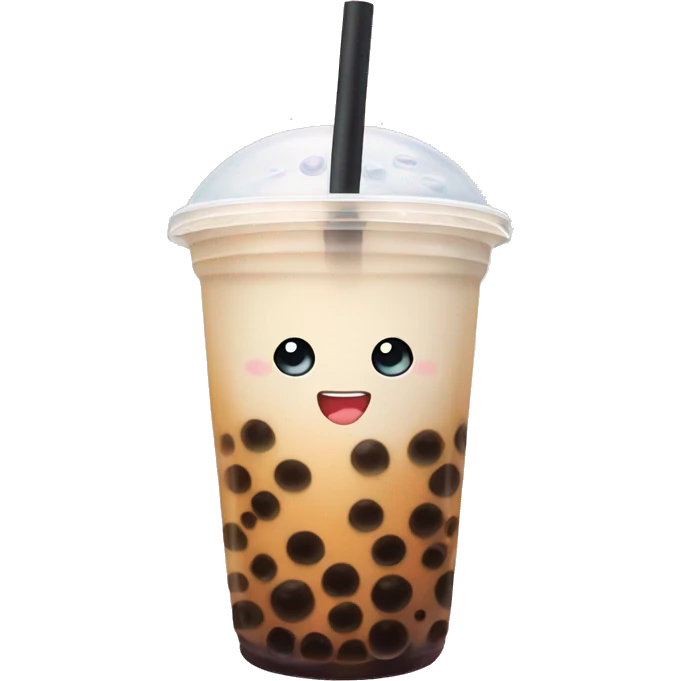 Bubble tea with milk emoji