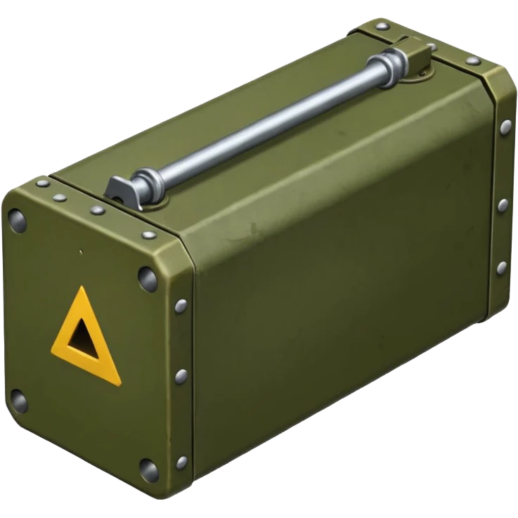 generate a realistic elongated parallelepiped anti-tank mine emoji