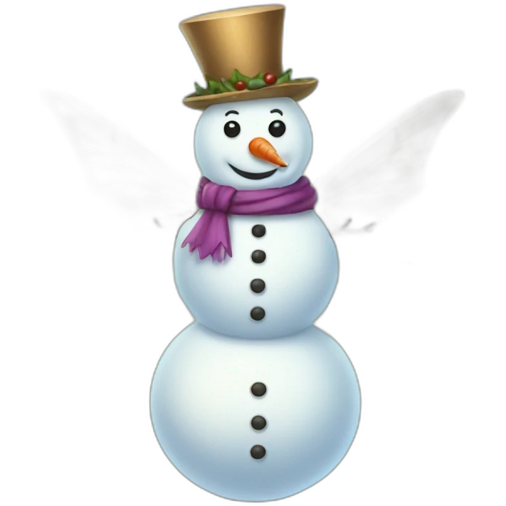 Snowman fairy emoji