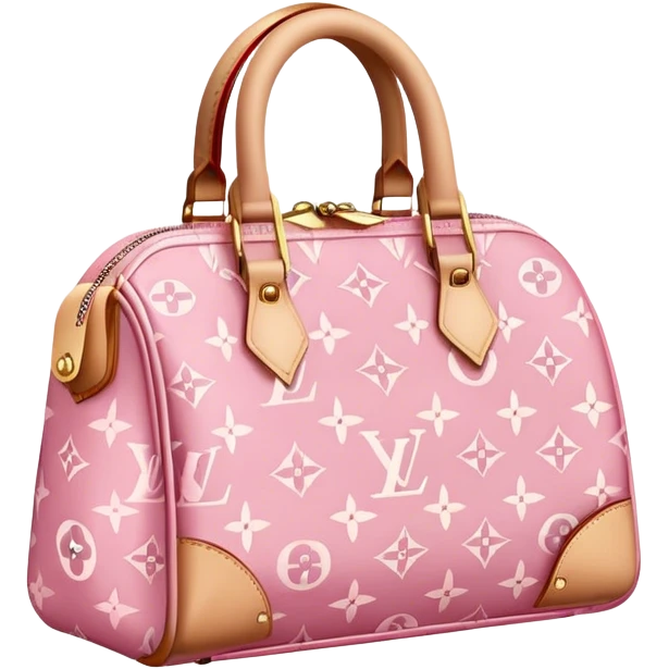 Louis Vuitton pink bag emoji