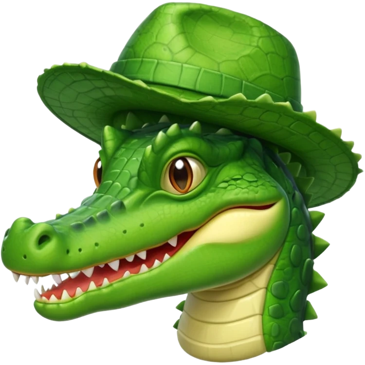 crocodile in hats emoji
