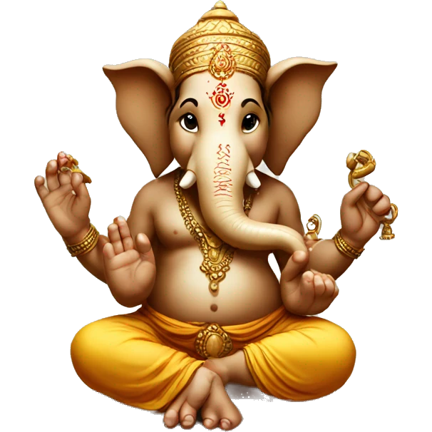 Ganesha making  emoji