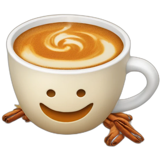 Pumpkin spice latte emoji