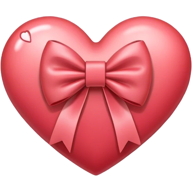 corazón con moño emoji