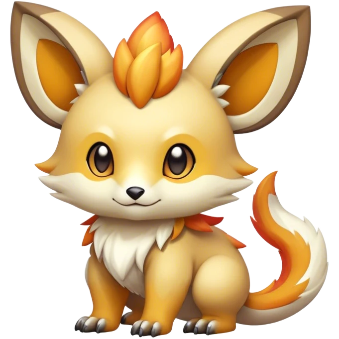 Cute cool colorful fantasy animal hybrid Fakemon full body emoji