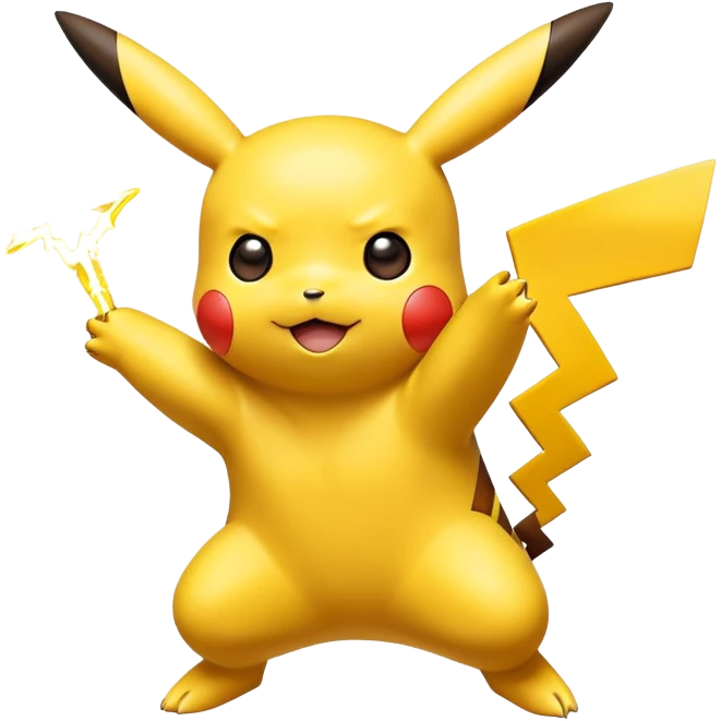 Pikachu donnerblitz Attacke  emoji