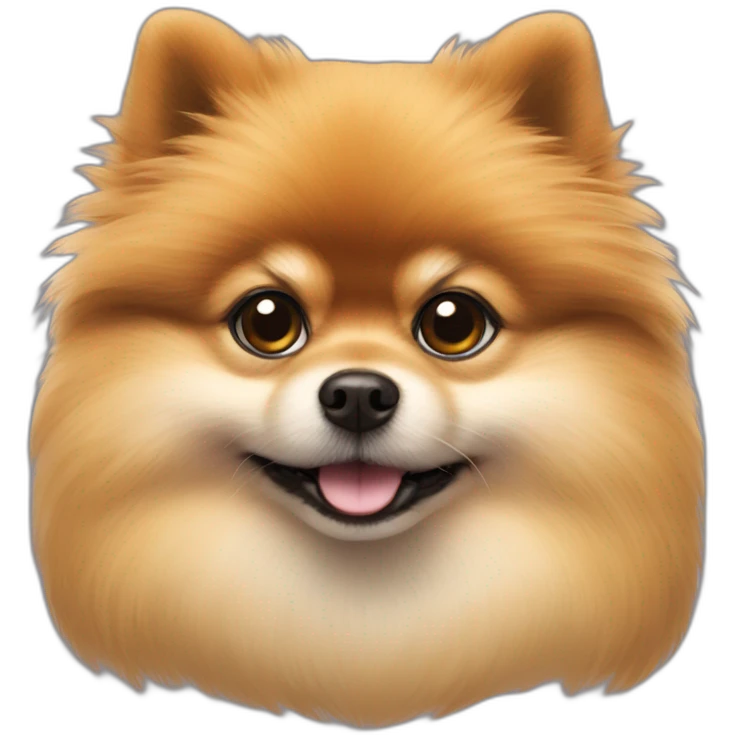 cute-hairy-dwarf-pomeranian emoji