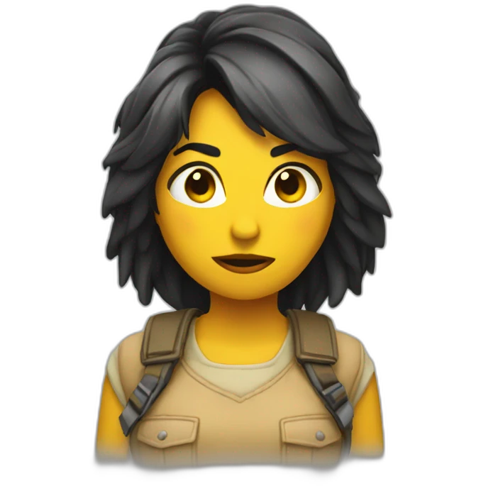 chica FUGITIVA emoji