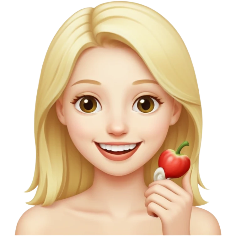 Blonde girl sucking cock  emoji