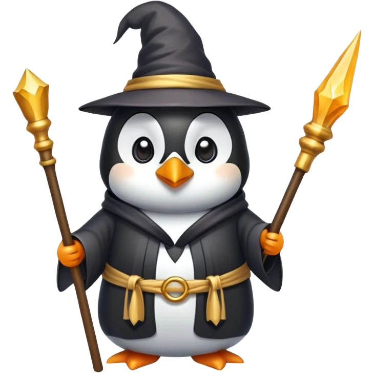 penguin wizard emoji