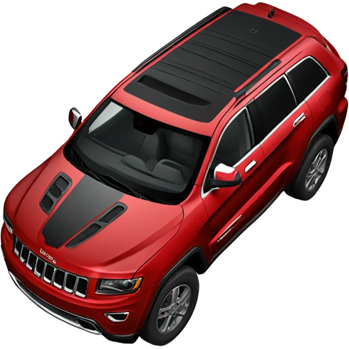 red jeep grand Cherokee with black trim emoji