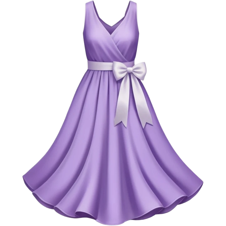 soft purple dress ribbon emoji