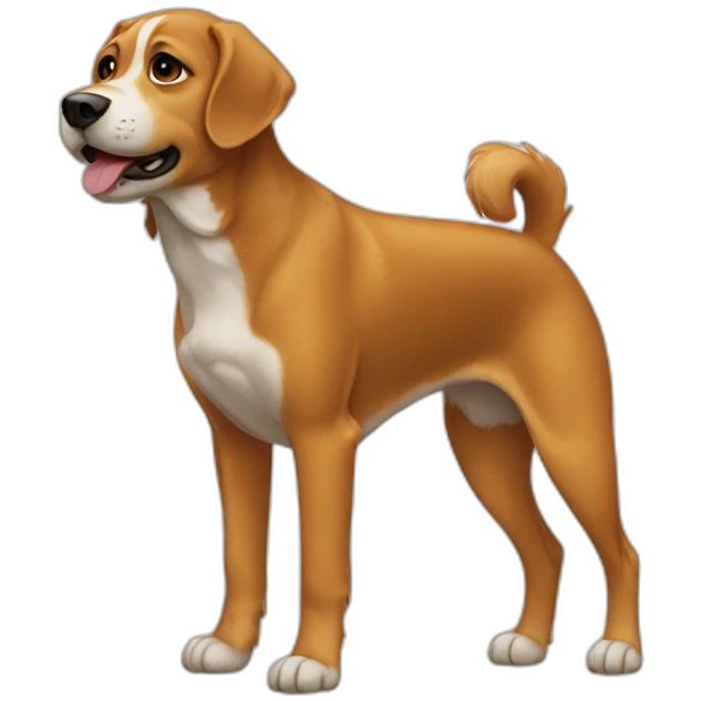 Dog three feet emoji