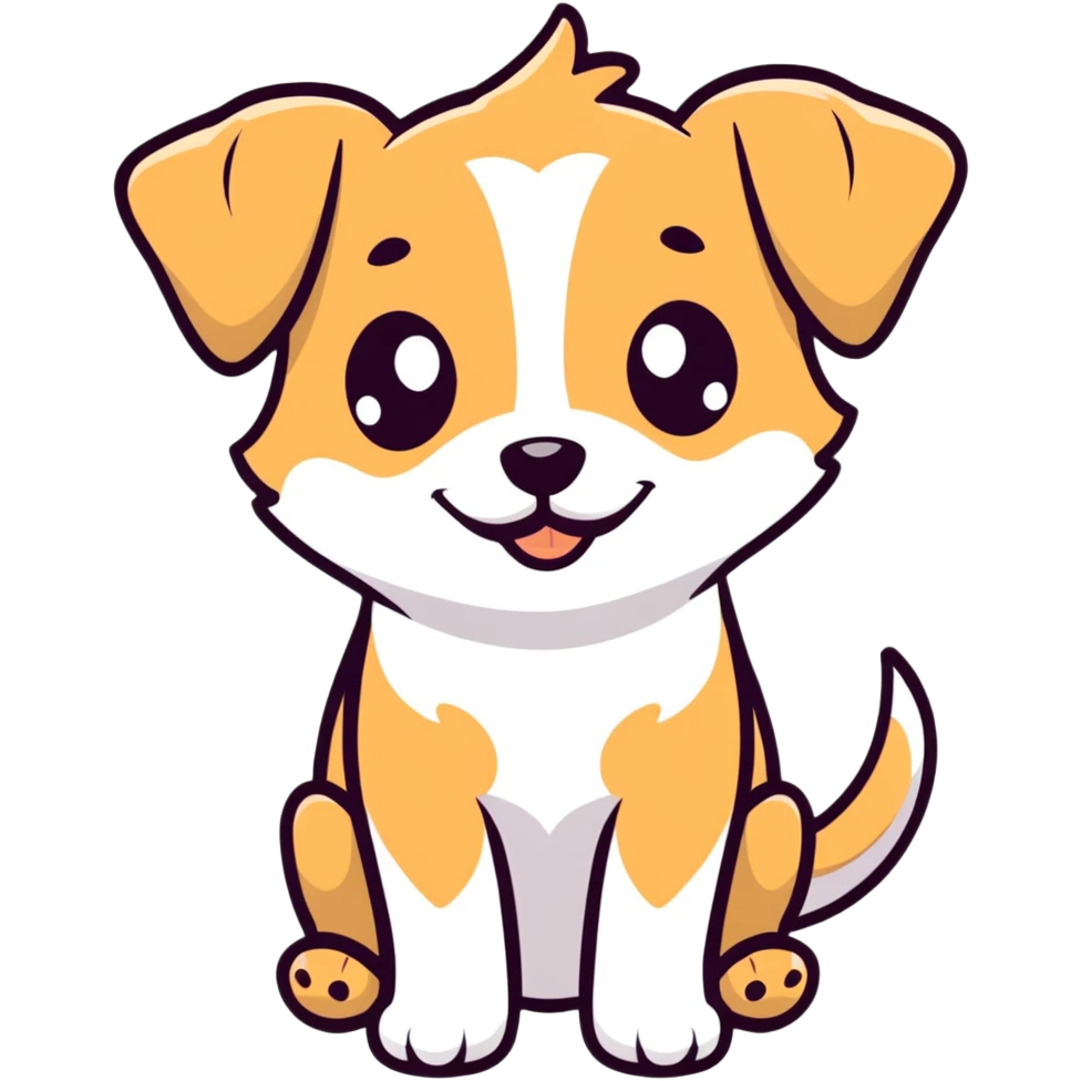 puppy in love emoji