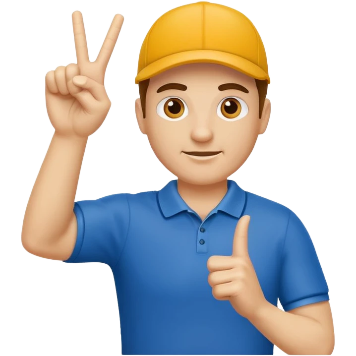 sports coach making "t" sign emoji